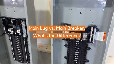 electric panel box main lug panel|main breaker vs lug panel.